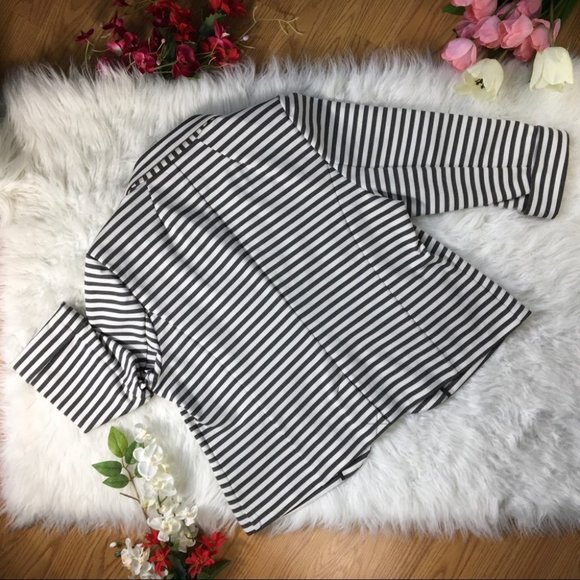 CATHERINE MALANDRINO Stripe Blazer (W1-169) - Picture 2 of 8